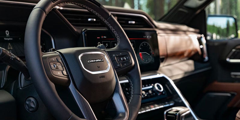 Steering wheel of GMC Sierra 1500