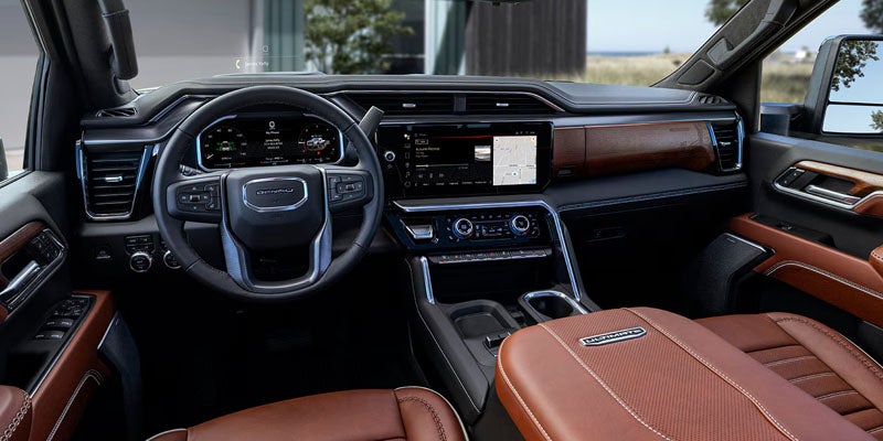 Interior view of GMC Sierra 2500